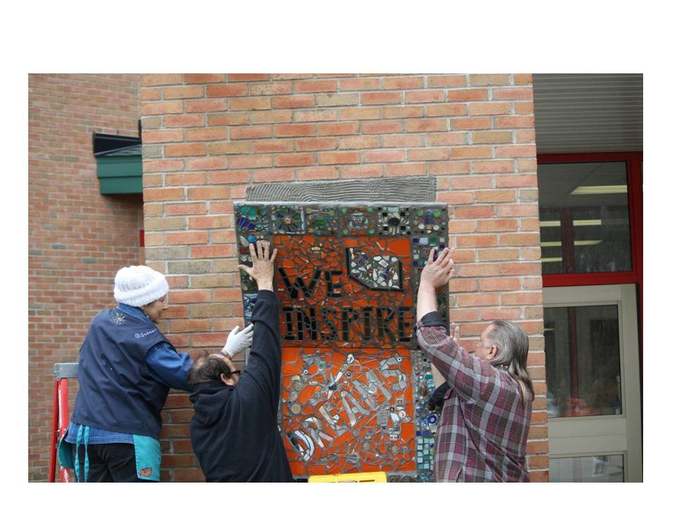 Brewster Mosaic Project Installation