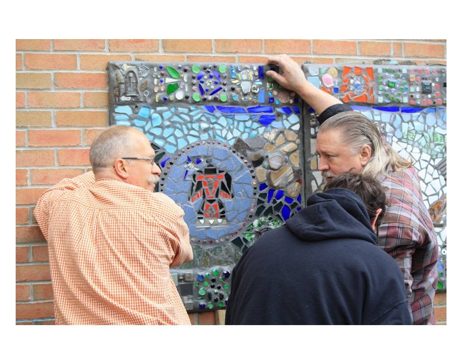 Brewster Mosaic Project Installation